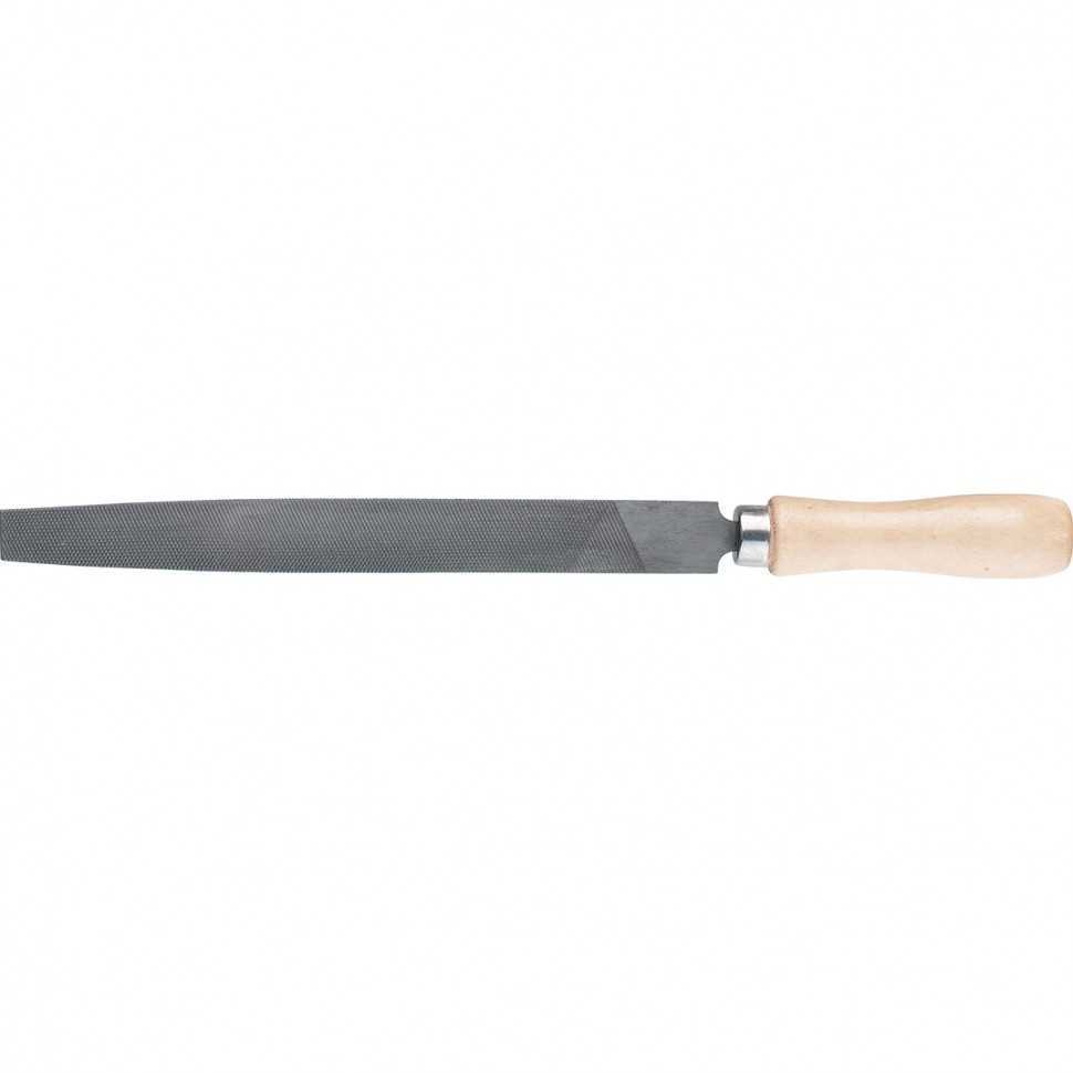 Напильник плоский, 250 мм, деревянная ручка Сибртех Напильники плоские фото, изображение