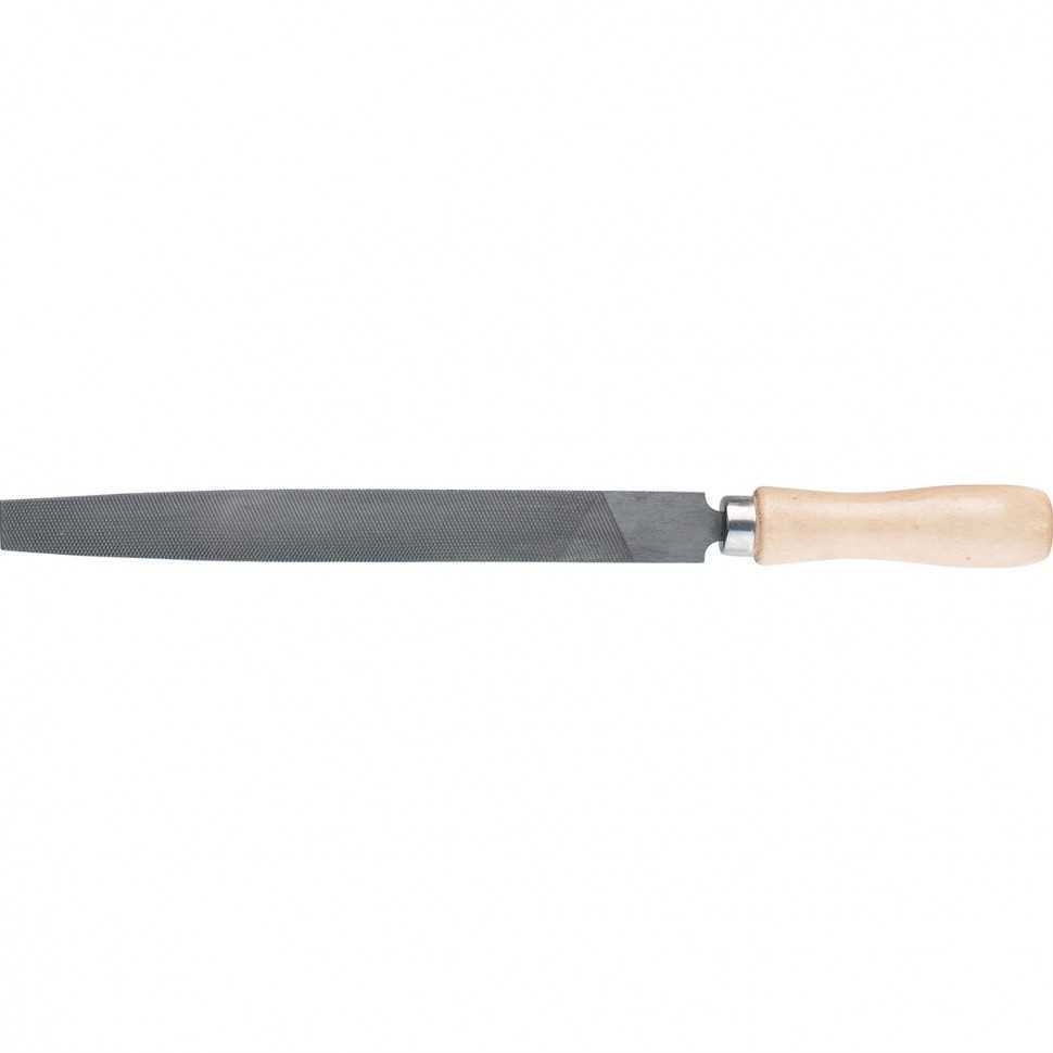 Напильник плоский, 300 мм, деревянная ручка Сибртех Напильники плоские фото, изображение