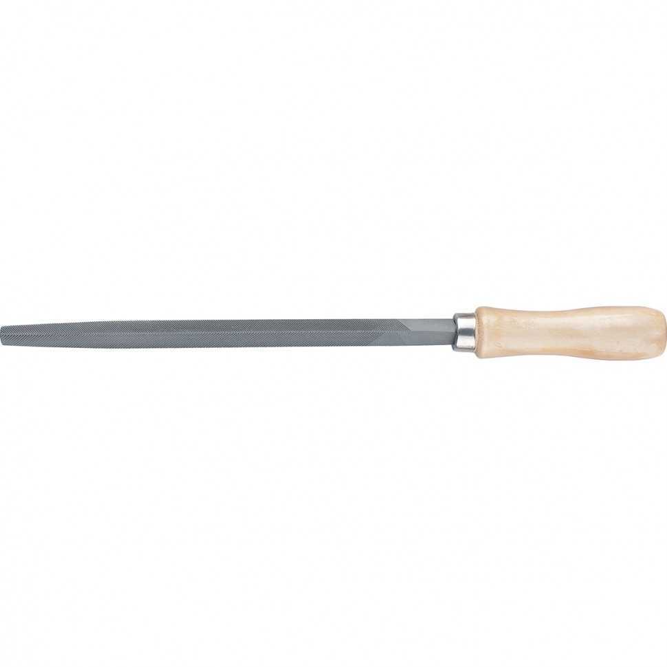 Напильник трехгранный, 300 мм, деревянная ручка Сибртех Напильники трехгранные фото, изображение