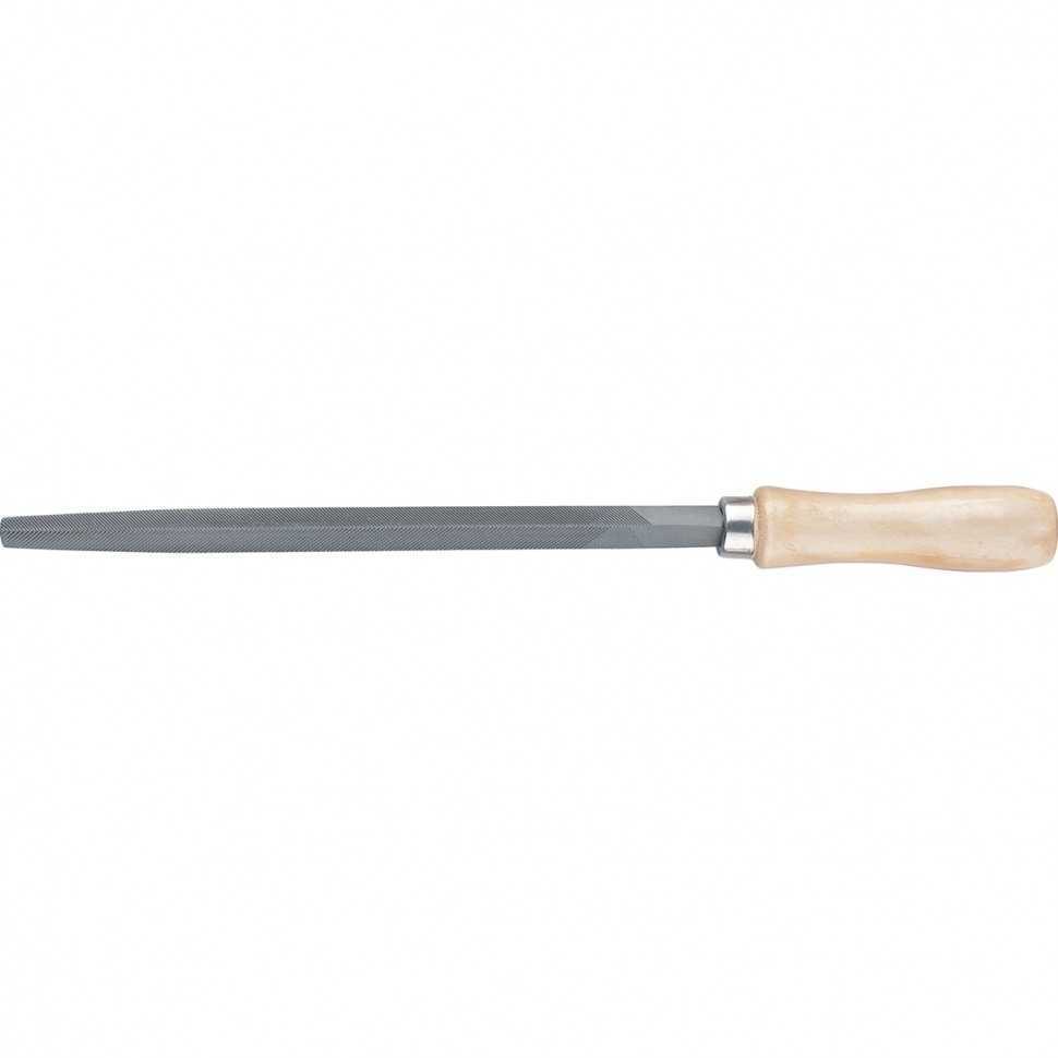 Напильник трехгранный, 150 мм, деревянная ручка Сибртех Напильники трехгранные фото, изображение