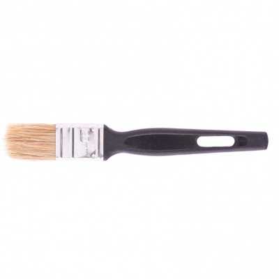 Кисть флейцевая "Стандарт", 25 х 6 мм, натуральная щетина, пластиковая ручка Сибртех Кисти флейцевые фото, изображение